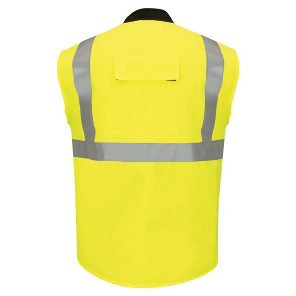 Bulwark Hi-Vis Insulated FR Vest with Reflective Trim in Hi-Vis Yellow